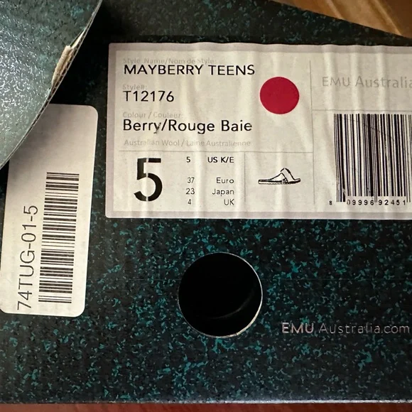 Emu Australia Pink Sheep Fur Slippers - Picture 8 of 8